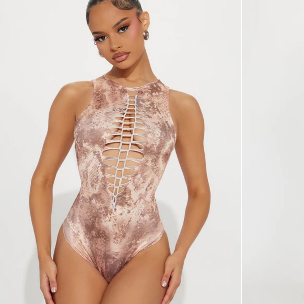 Bodysuit and cropped open front